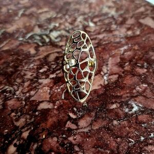 Nordstrom Gold Filigree Statement Ring